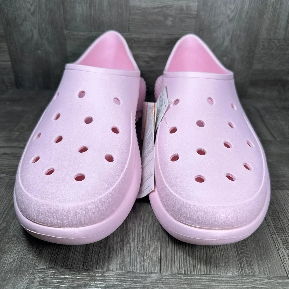 Crocs Crush Clog Mens Size 13 Pink Lightweight Slip On NEW 209347-6U0